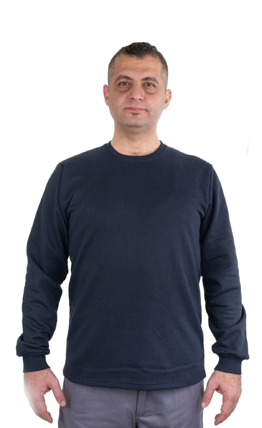LACİVERT SIFIR YAKA SWEAT