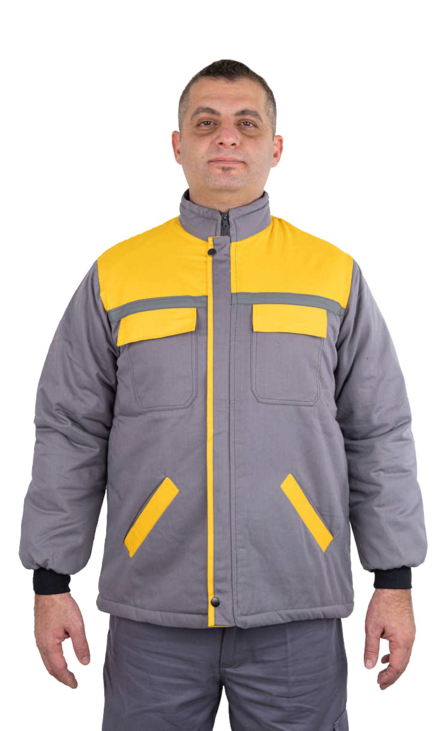 GRİ/SARI GABARDİN MONT