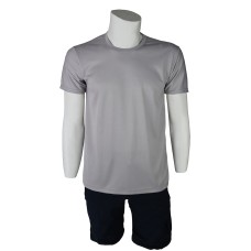 Sıfır Yaka Dry Touch Kısa Kol T-Shirt Siyah