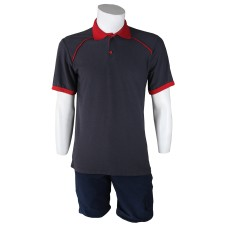 Polo Yaka Füme Kırmızı T-Shirt Kelebek Model Lacoste