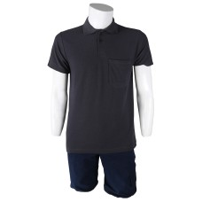 Polo Yaka Füme T-Shirt Open End Lacoste