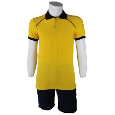 Polo Yaka Sarı Siyah T-Shirt Kelebek Model Lacoste